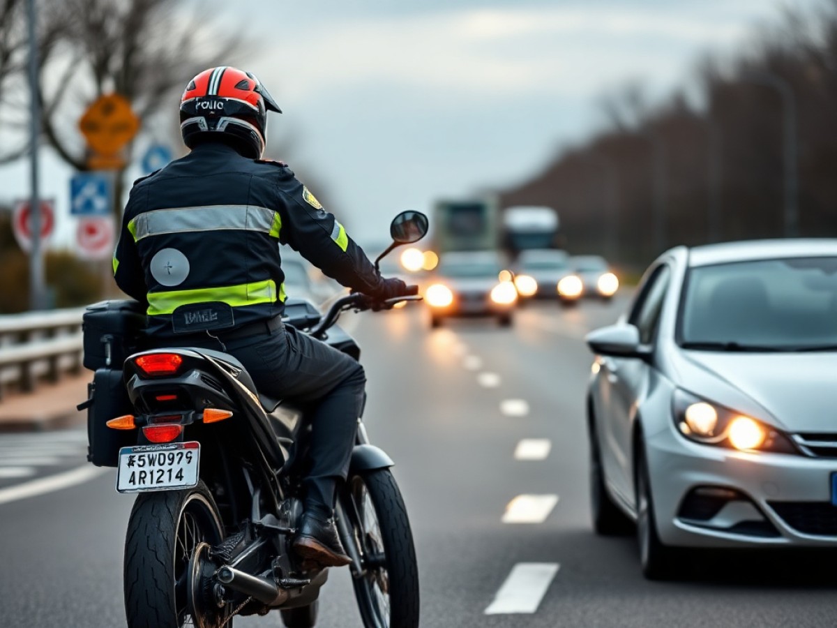 Il dépasse la vitesse autorisée de 1 km/h : le motard qui escortait un convoi finalement relaxé pour son excès de vitesse