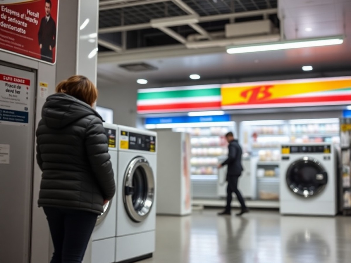 Le portique de la station de lavage d’un supermarché du Sud-Ouest tombe sur une femme
