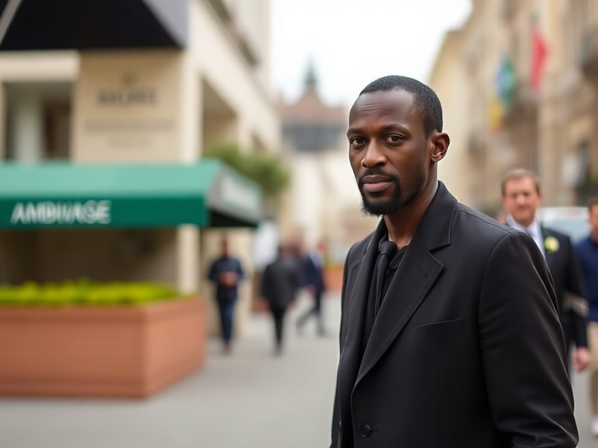"Ça suffit, non ?" : Omar Sy filmé devant l’ambassade du Cameroun