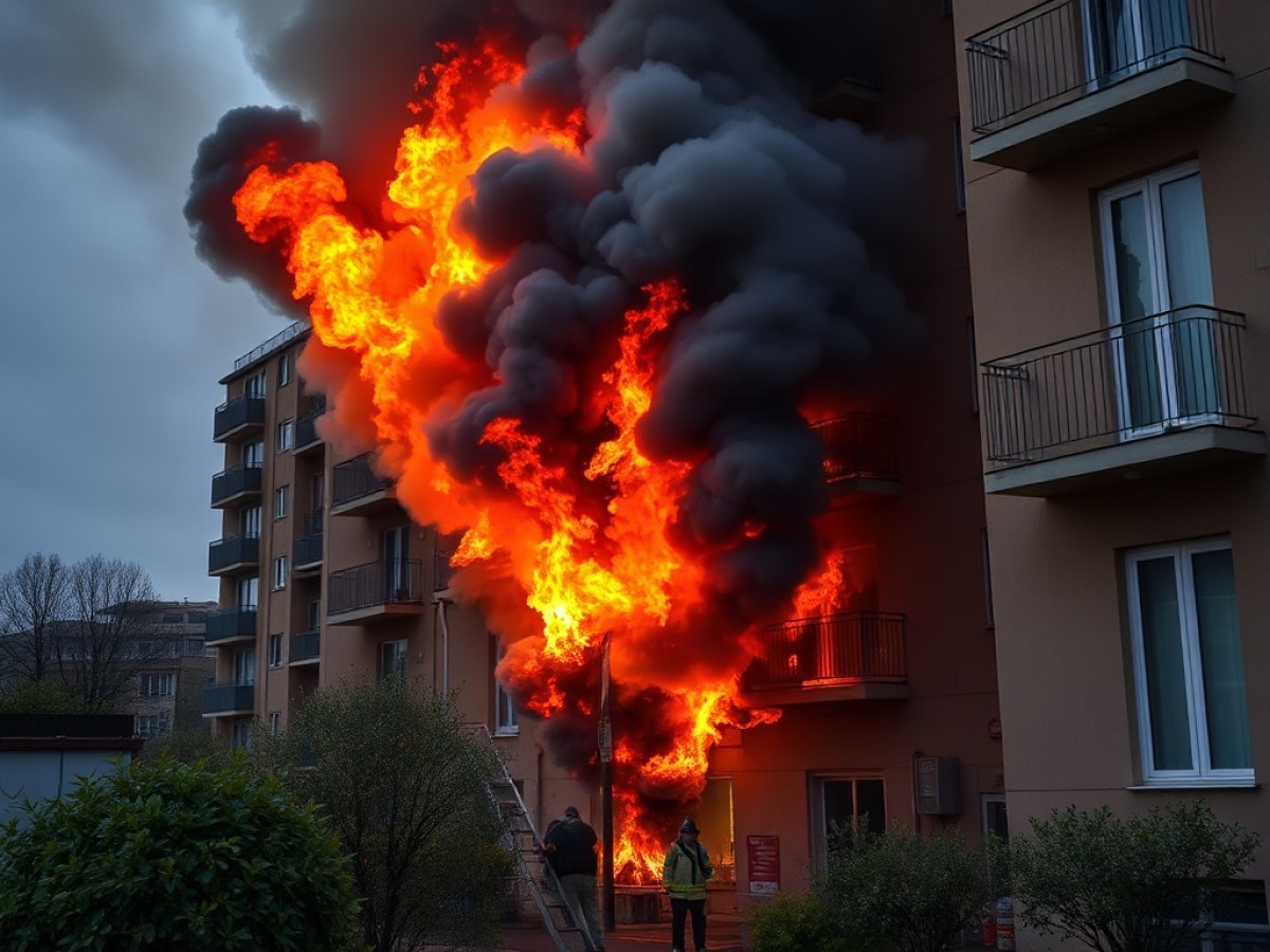 Un violent feu se déclare dans la chambre d’un appartement au nord de Toulouse : une vingtaine de pompiers mobilisés