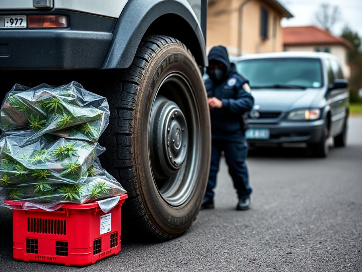 113 kg de cannabis saisis dans le Tarn-et-Garonne : le chauffeur tente une fuite désespérée avant que les douaniers ne crèvent ses pneus