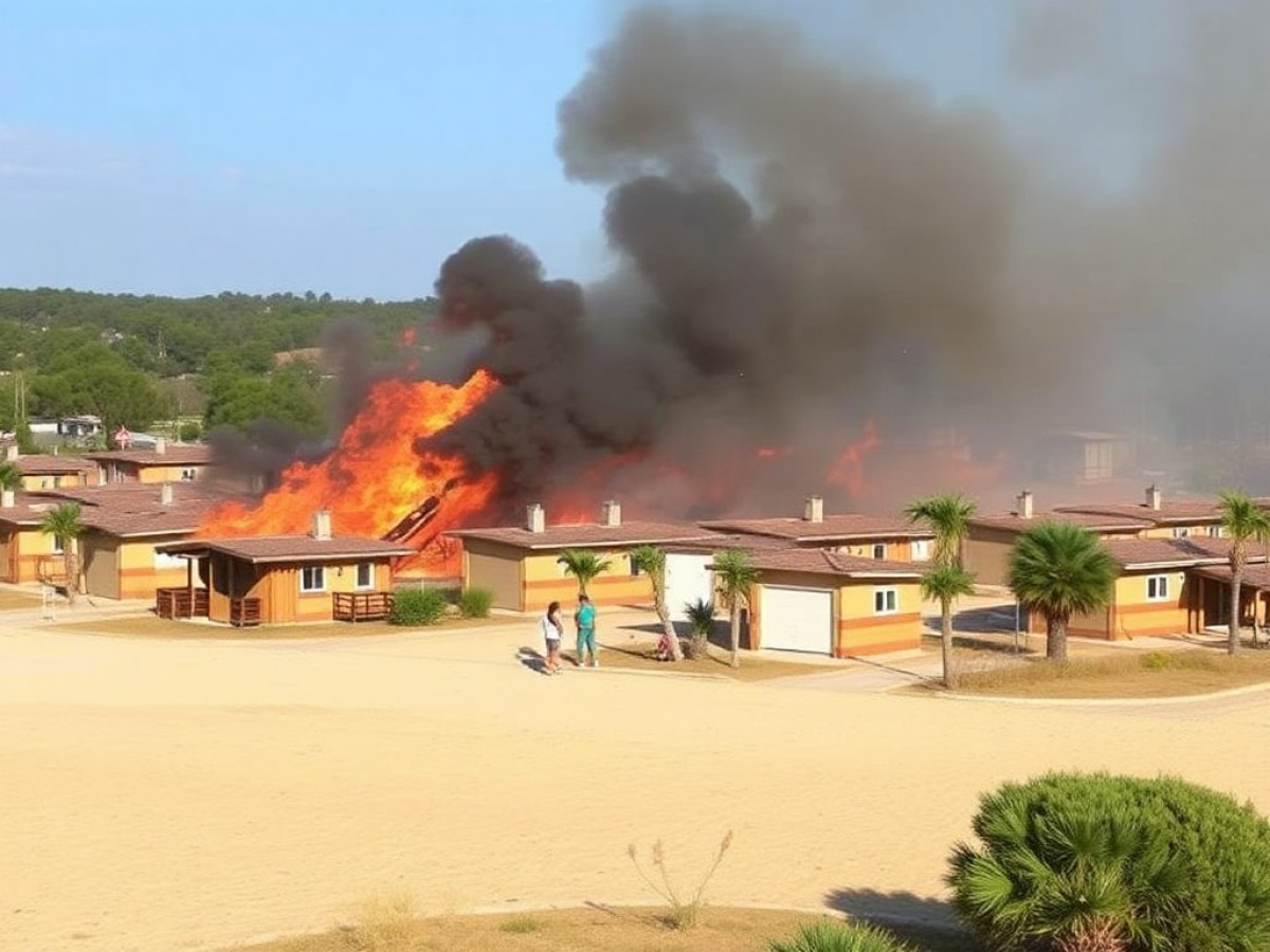 Incendie à Canet-en-Roussillon : le camping Le Brasilia dévasté, 281 bungalows détruits... Les flammes ravagent un fleuron de l’hôtellerie de plein air