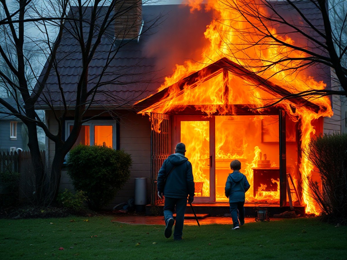 En état d'ébriété, le couple se dispute puis incendie volontairement leur maison : leurs cinq enfants se trouvent à l'intérieur au moment du départ de feu