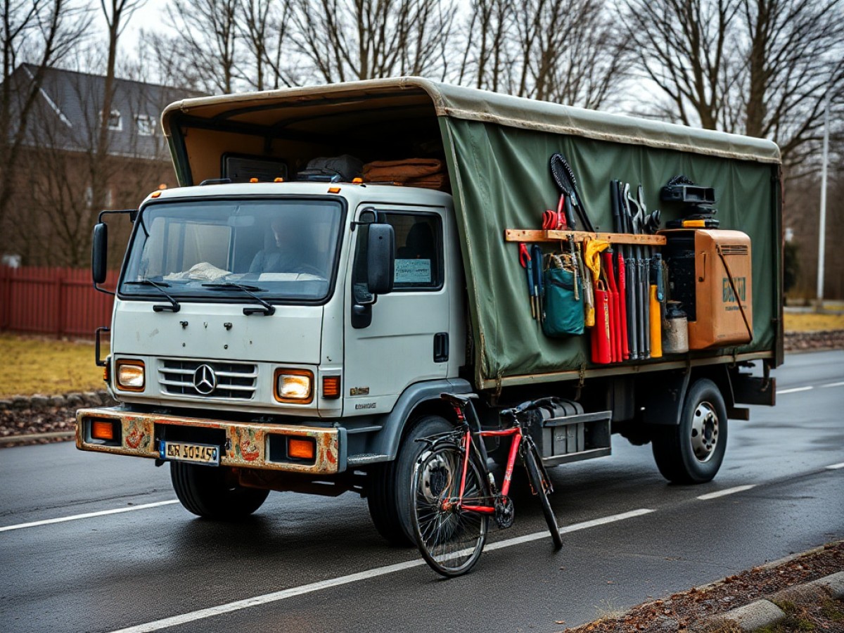 Très chargé, le fourgon transportait des centaines d'outils dérobés chez des artisans, mais aussi un vélo, une télévision et du matériel hi-fi....