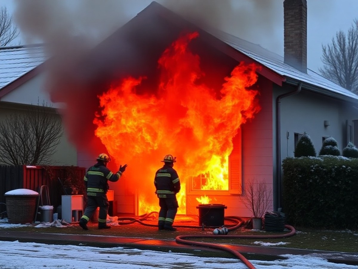 Deux blessés lors de l'incendie d'une maison, l'intervention des pompiers stoppe les flammes