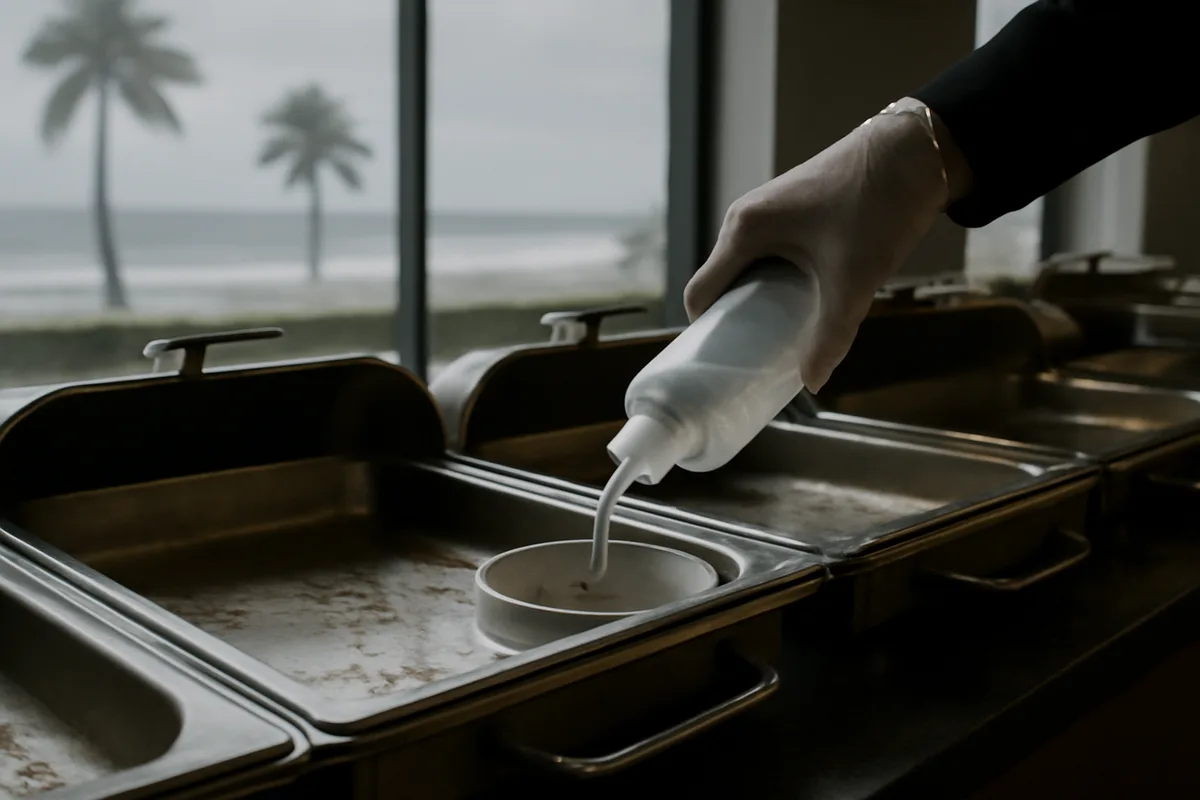 Scandale à la Costa del Sol: Serveuse empoisonne le buffet à l'eau de Javel après un conflit contractuel!
