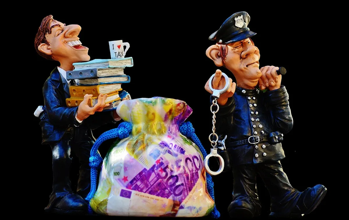 Tableau du barème d'imposition affiché sur une feuille